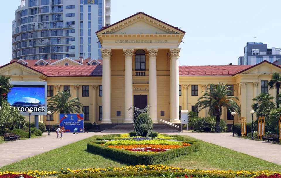 Sochi Art Museum, northwest elevation