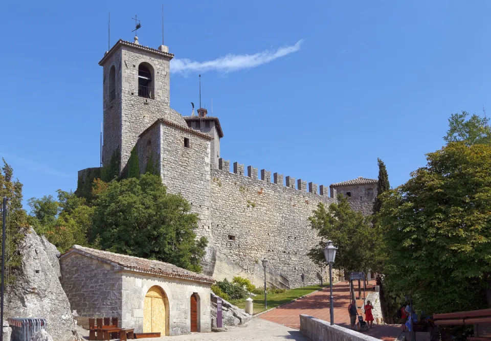 Fortress of Guaita, northwest elevation