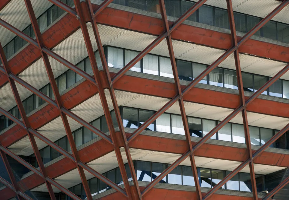 Slovak Radio Building, facade detail