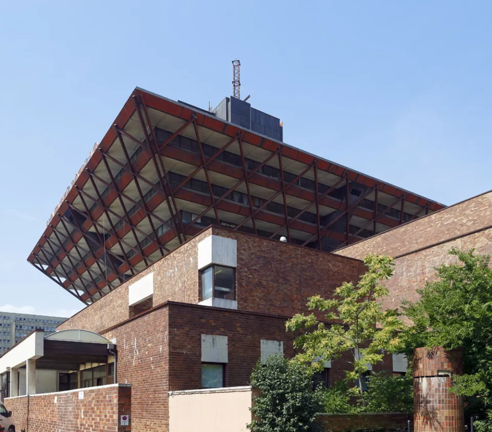 Slovak Radio Building, northeast elevation