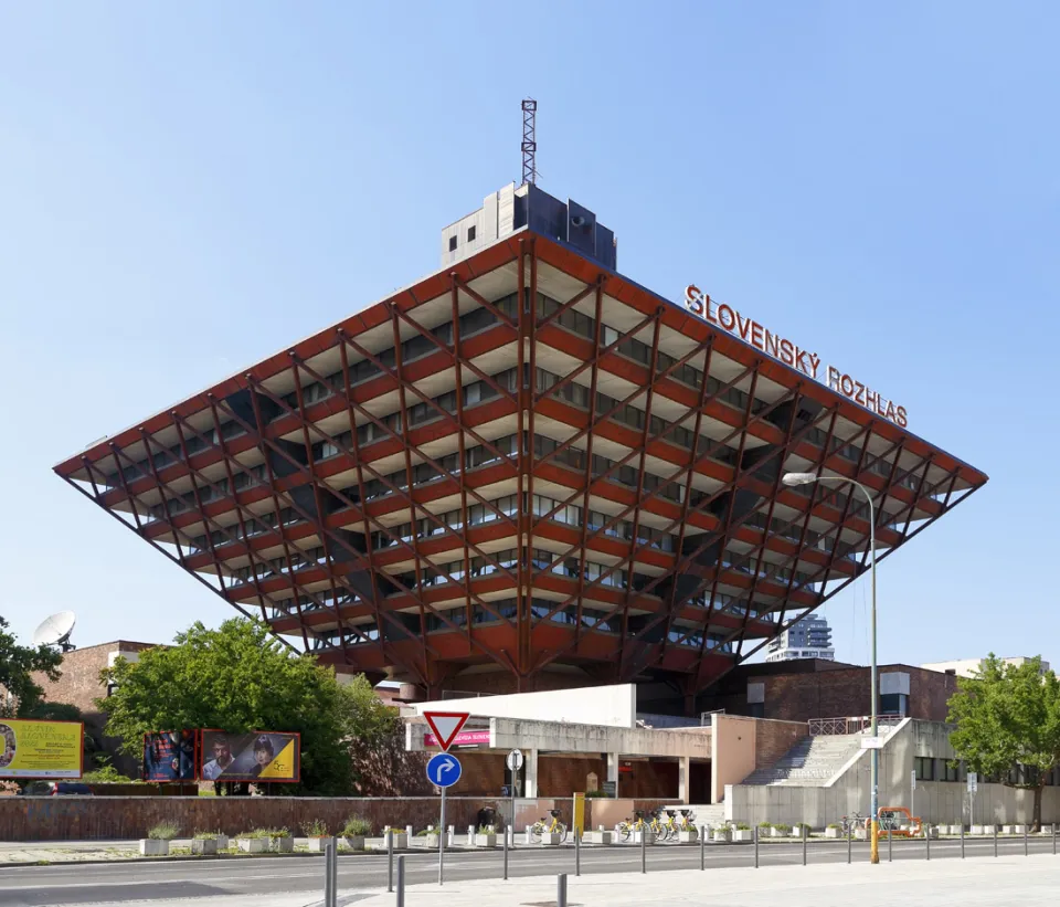 Slovak Radio Building, south elevation