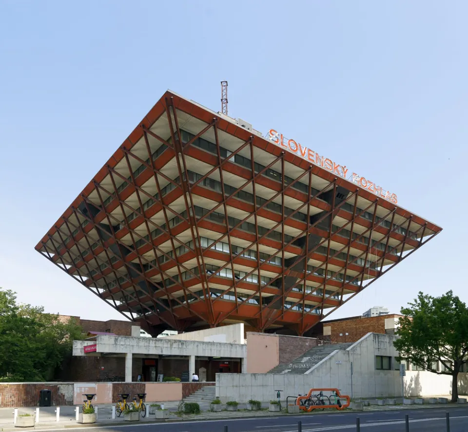 Slovak Radio Building, south elevation