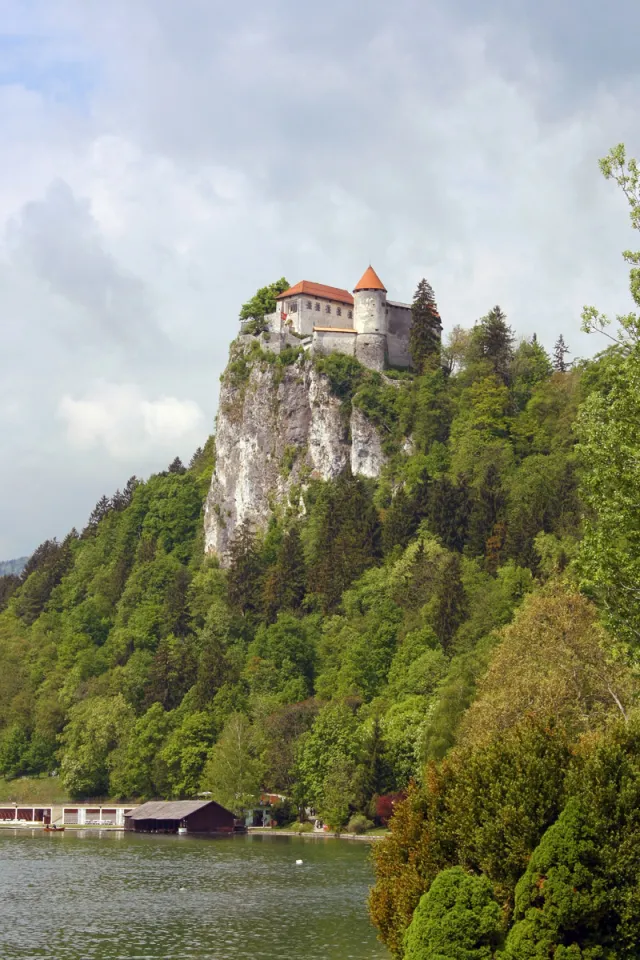 Bled Castle above Lake Bled