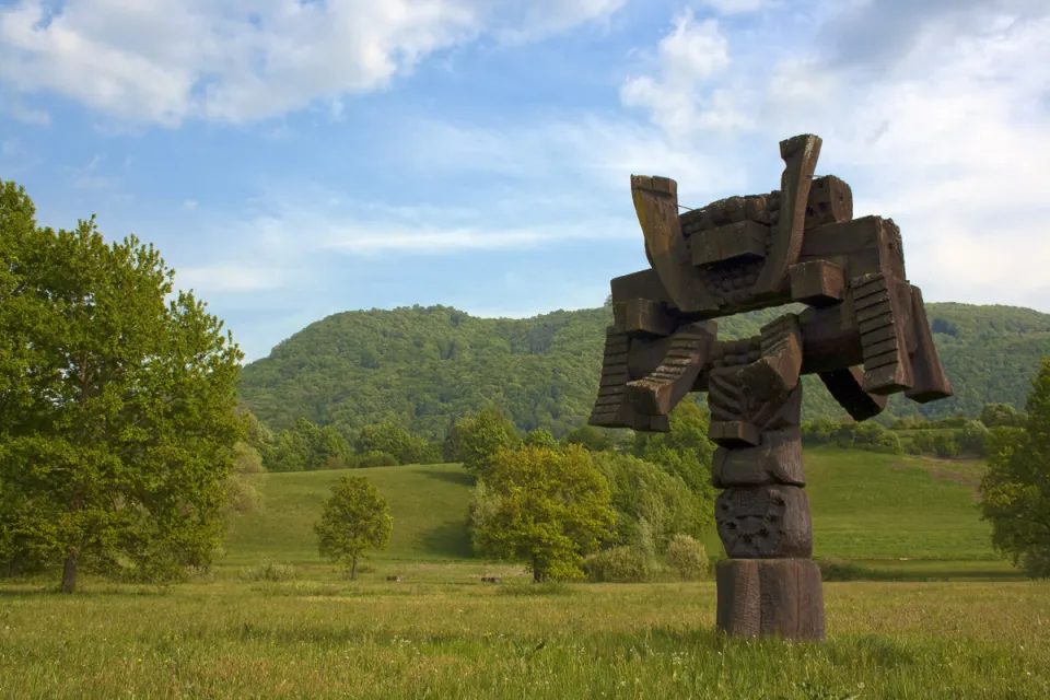 Kostanjevica Cistercian Monastery, artwork at the sculpture park “Forma Viva”