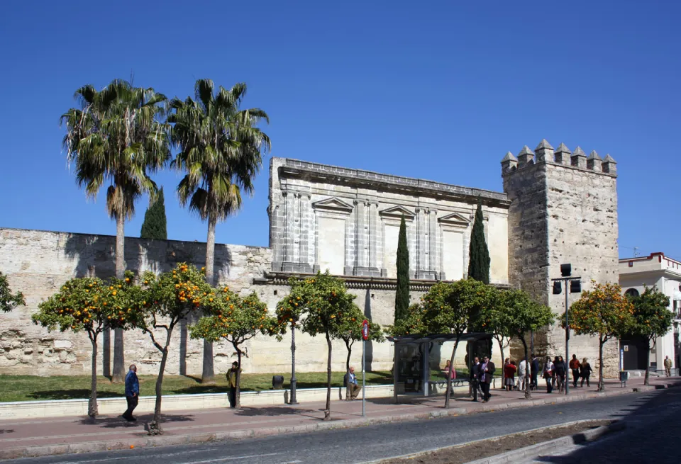 Alcazar of Jerez de la Frontera, walls