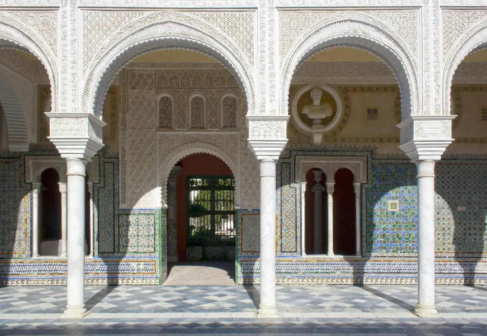 Pilate's House, arcades of the main courtyard (patio)