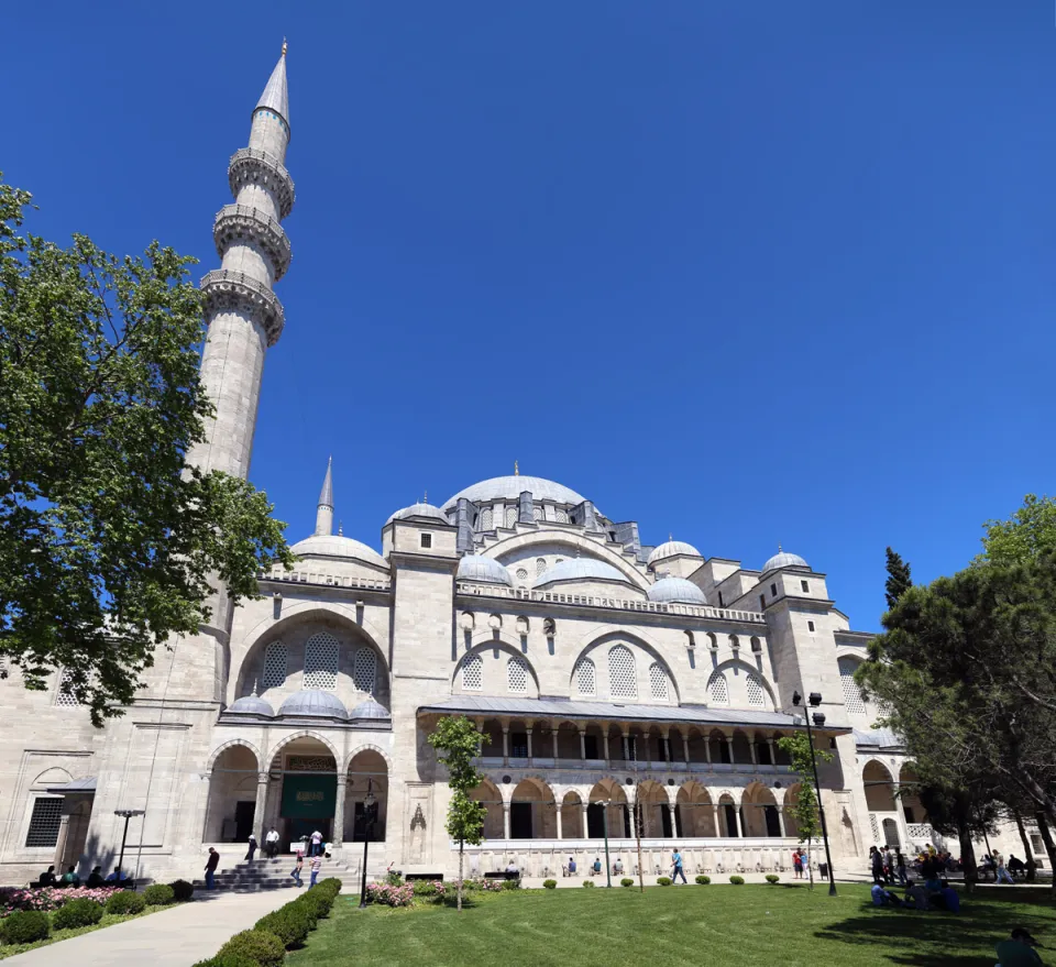 Süleymaniye Mosque, southwest elevation