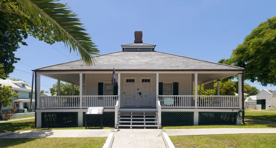 Key West Lighthouse, Keeper's Quarters Cottage, northwest elevation