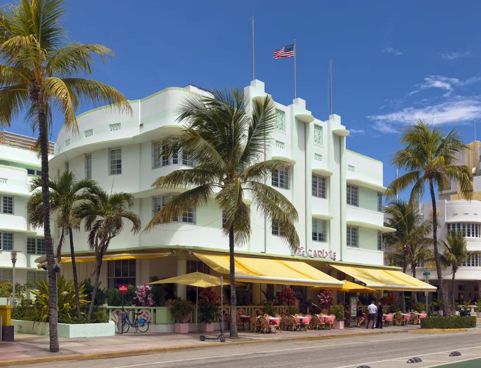 The Carlyle, southeast elevation
