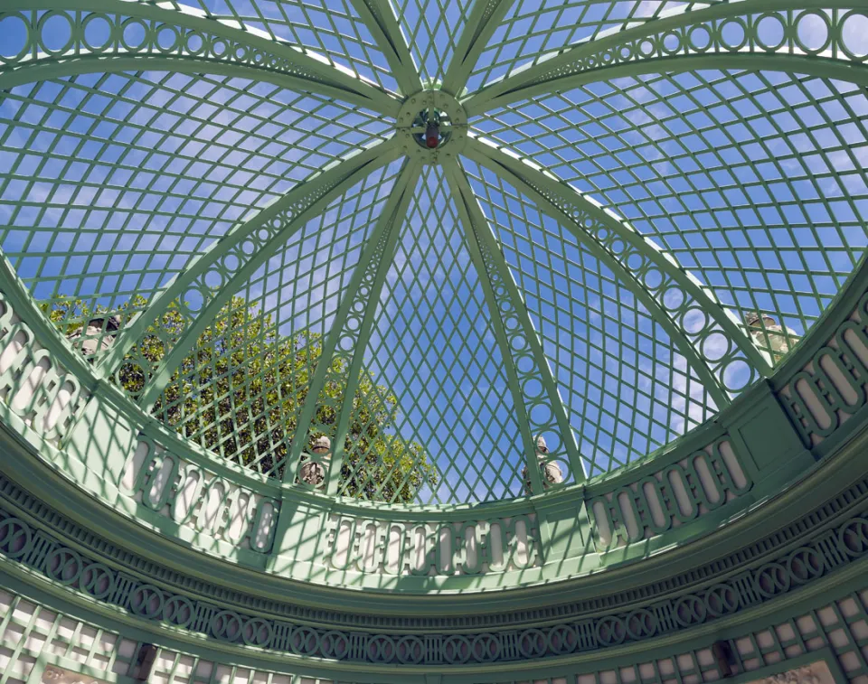Villa Vizcaya, Tea House, roof structure
