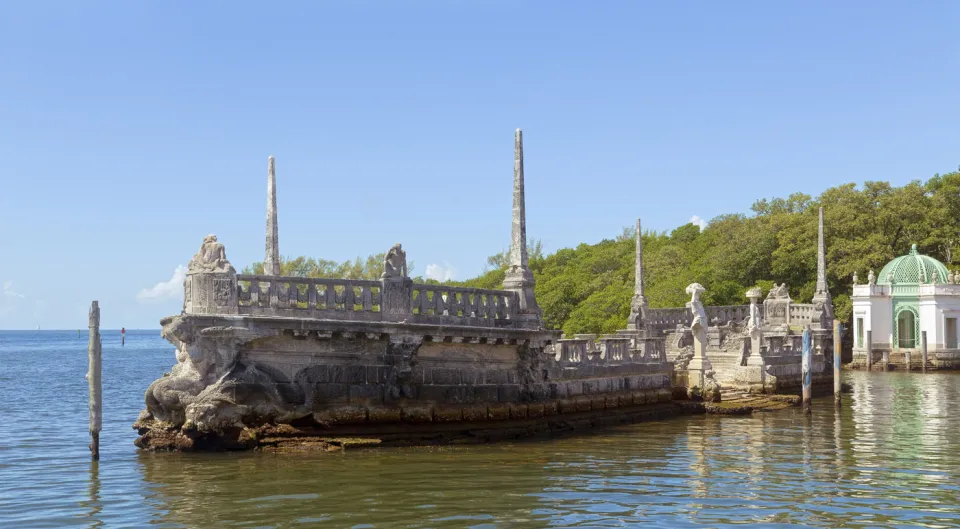 Villa Vizcaya, Stone Barge (north elevation) Villa Vizcaya, Stone Barge (north elevation)