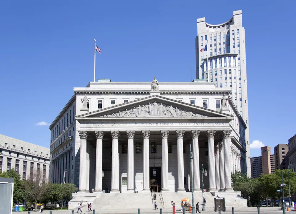 New York State Supreme Court Building, east elevation