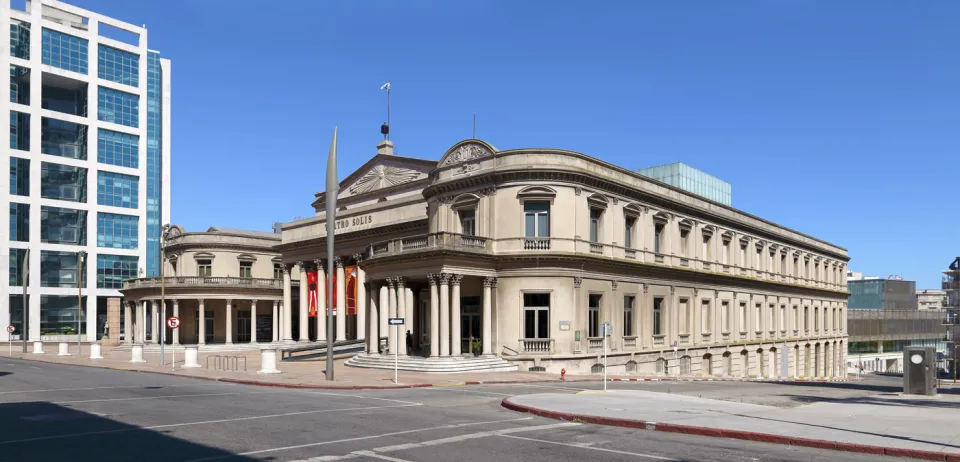 Solís Theatre, northwest elevation