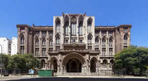 Faculty of Engineering (Las Heras Campus), main facade (northeast elevation)