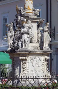 Plague Column Saint Mary, pedestal (west elevation)