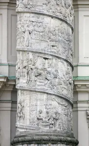 St. Charles Church, eastern column detail