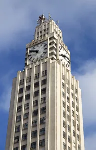 Central do Brasil Station, tower, detail, southeast elevation