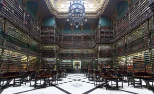 Royal Portuguese Cabinet of Reading, reading room, panorama