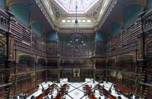 Royal Portuguese Cabinet of Reading, reading room, panorama