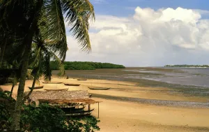 Pontal beach, Rio Real river mouth