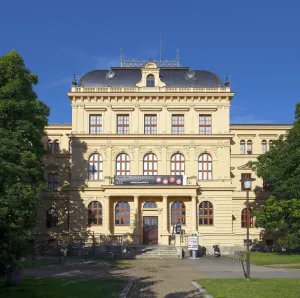 South Bohemian Museum, central structure (northeast elevation)