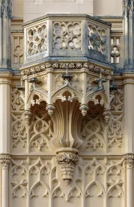 Lednice Castle, balcony of the northeastern structure