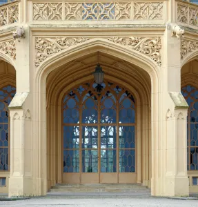 Lednice Castle, northern entrance