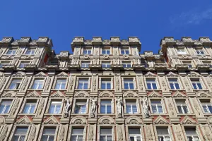 Adria Palace, detail east facade