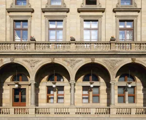 National Theatre, detail of the east facade