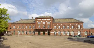 Kolding Railway Station, west elevation