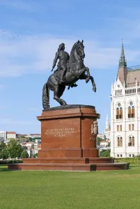 Equestrian Statue of Ferenc II Rakoczi, northeast elevation