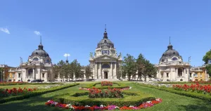 Széchenyi Thermal Bath, main facade (southeast elevation)