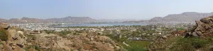 Ajmer and Anasagar Lake, view from Pushkar Road