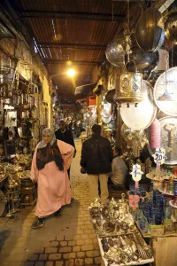 Copperware souq in Marrakesh