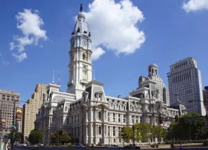 Philadelphia City Hall, northwest elevation