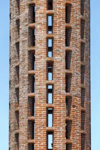 Church of Atlántida, bell tower detail