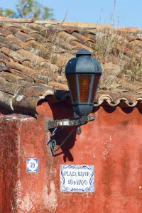 Nacarello House, detail with lantern