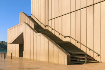 Sydney Opera House, external staircase of the podium structure