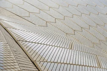 Sydney Opera House, glazed ceramic tiles of the roof