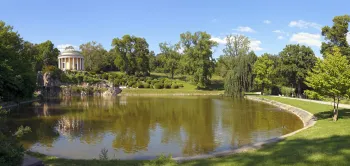 Esterhazy Palace, palace gardens, pond