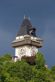 Graz Clocktower, west elevation