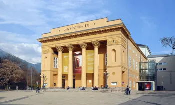 Tyrolean State Theatre (Big House), southwest elevation