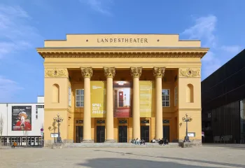 Tyrolean State Theatre (Big House), west elevation