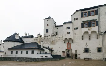 Hohensalzburg Fortress, large castle courtyard