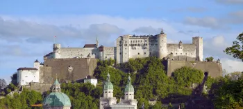 Hohensalzburg Fortress, view from Mirabell Gardens
