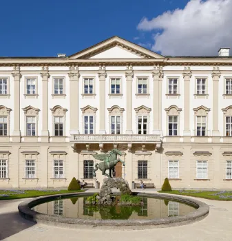 Mirabell Palace, west facade and Pegasus Fountain