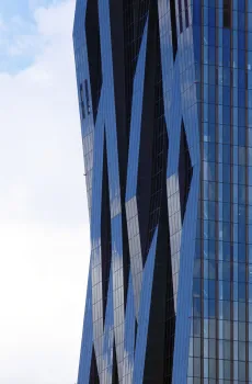Donau City Towers, DC Tower 1, facade detail