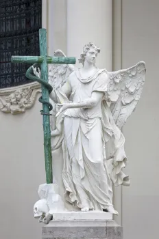 St. Charles Church, angel statue 'old testament'