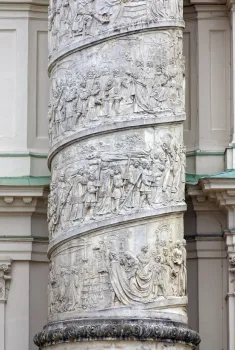 St. Charles Church, western column detail