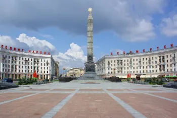 Victory Square with Victory Monument